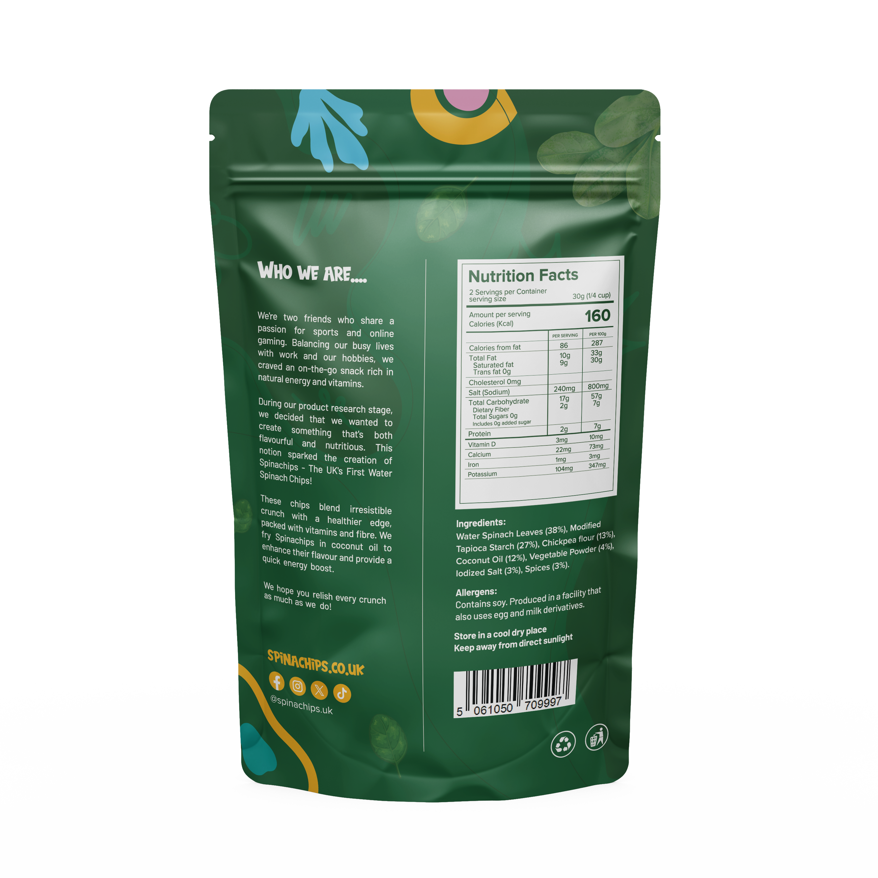 Water-spinach Chips 60g (Classic Flavour)